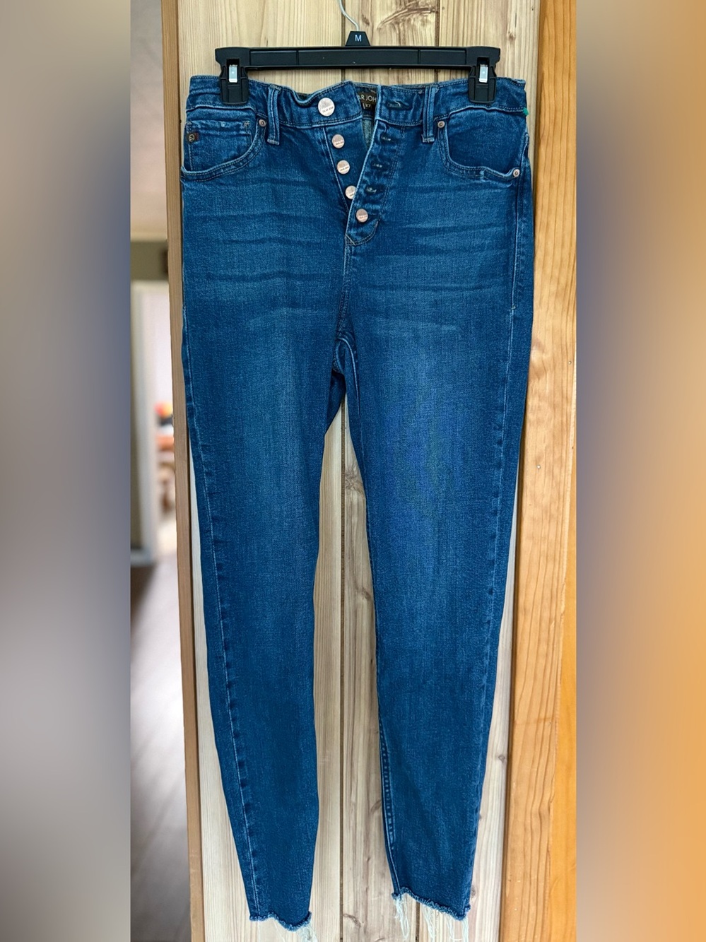 Dear John Dark Blue Skinny Button-Fly Jeans